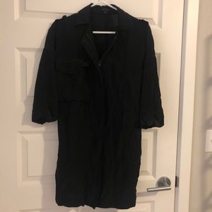 Allsaints black silk dress
